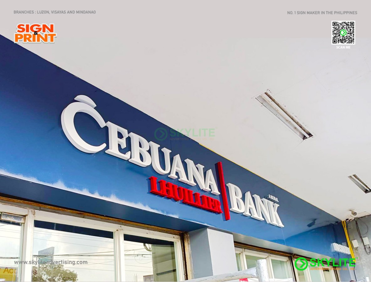 Cebuana Lhuillier ACP Acrylic Buildup Signage Maker in Nasugbo