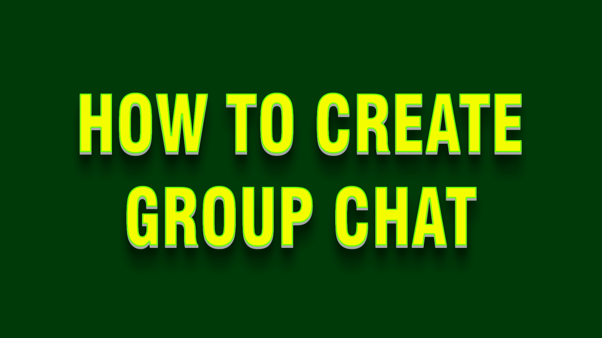 How to Create Group Chat with Sales Team Members