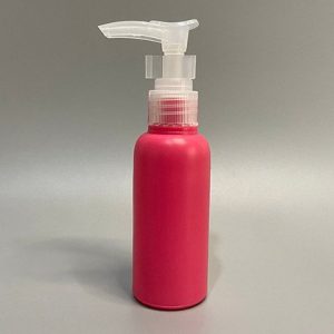 60ml HDPE Bullet Red with Lotion Pump